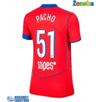 Paris Saint-Germain Willian Pacho #51 Rezervni Dres za Ženska 2025-26 Kratak Rukav